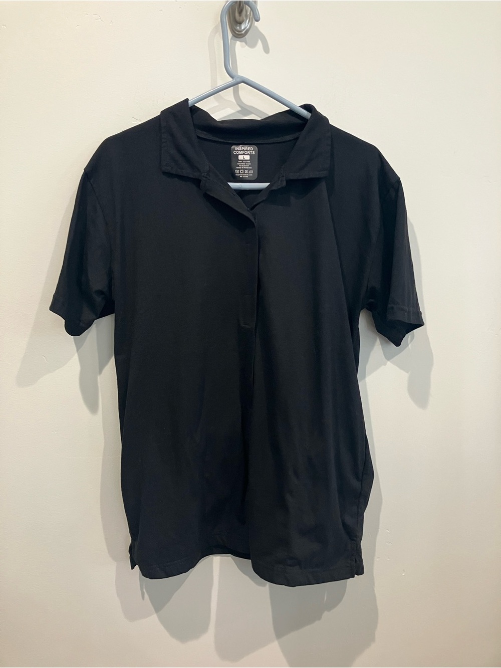 Inspired Comforts Adaptive Polo Shirt w/ Hidden Pockets Velcro Closure